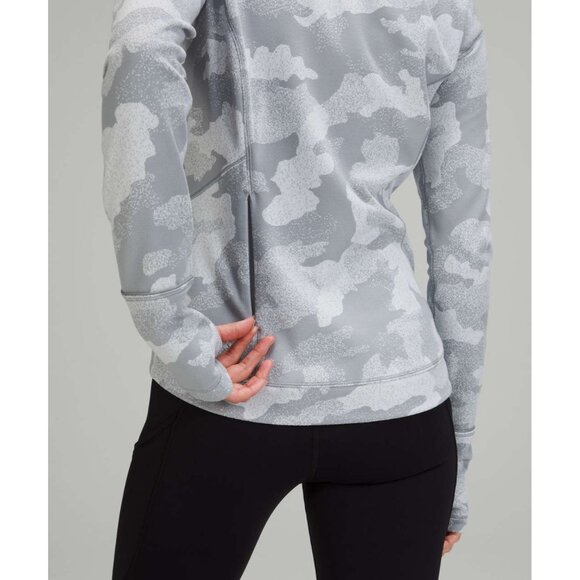 Lululemon Close to Crossing Sweatshirt in Heritage Speckle Camo Grey Size 8 - Picture 4 of 10